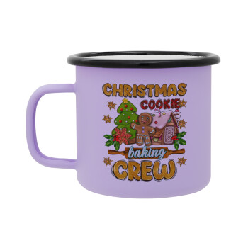 Christmas Cookie Baking Crew, Κούπα Μεταλλική εμαγιέ ΜΑΤ Light Pastel Purple 360ml