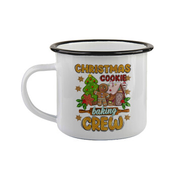 Christmas Cookie Baking Crew, Κούπα εμαγιέ με μαύρο χείλος 360ml