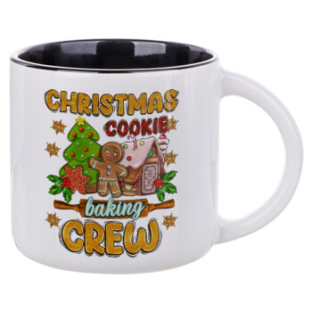 Christmas Cookie Baking Crew, Κούπα κεραμική 400ml Λευκή/Μαύρη