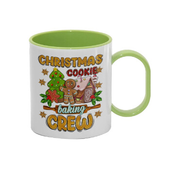 Christmas Cookie Baking Crew, Κούπα (πλαστική) (BPA-FREE) Polymer Πράσινη για παιδιά, 330ml