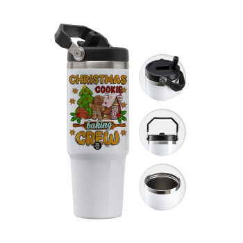 Christmas Cookie Baking Crew, 30oz stainless Steel Tumbler with Handle