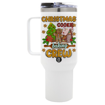 Christmas Cookie Baking Crew, Mega Stainless steel Tumbler with lid, double wall 1,2L