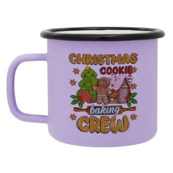 Christmas Cookie Baking Crew, Κούπα Μεταλλική εμαγιέ ΜΑΤ Light Pastel Purple 360ml
