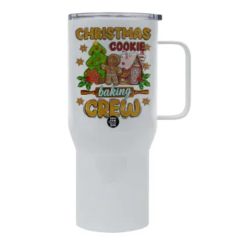 Christmas Cookie Baking Crew, Tumbler με καπάκι, διπλού τοιχώματος (θερμό) 750L