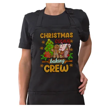 Christmas Cookie Baking Crew, Ποδιά μακριά Σεφ ολόσωμη με τσέπες Μαύρη (ΕΝΗΛΙΚΩΝ)