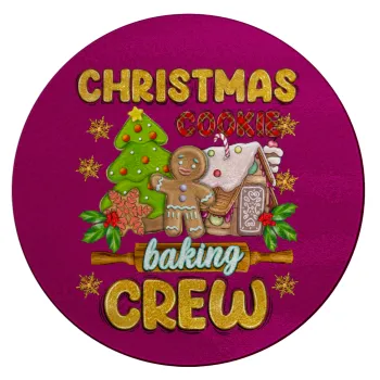 Christmas Cookie Baking Crew, Επιφάνεια κοπής γυάλινη στρογγυλή (30cm)