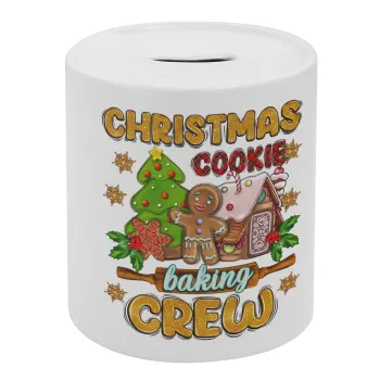 Christmas Cookie Baking Crew, Κουμπαράς πορσελάνης με τάπα