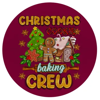 Christmas Cookie Baking Crew, Mousepad Round 20cm
