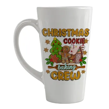 Christmas Cookie Baking Crew, Κούπα κωνική Latte Μεγάλη, κεραμική, 450ml