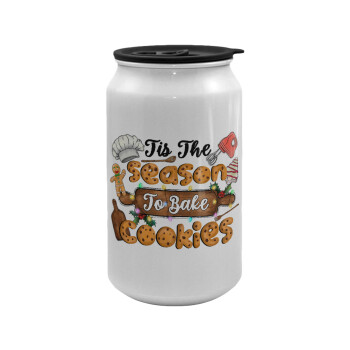 Tis The Season To Bake Cookies, Κούπα ταξιδιού μεταλλική με καπάκι (tin-can) 500ml
