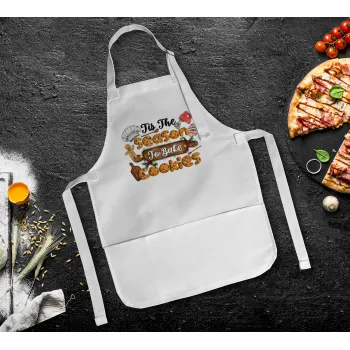 Tis The Season To Bake Cookies, Ποδιά Σεφ Ολόσωμη Παιδική (με ρυθμιστικά και 2 τσέπες)