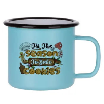 Tis The Season To Bake Cookies, Κούπα Μεταλλική εμαγιέ ΜΑΤ σιέλ 360ml