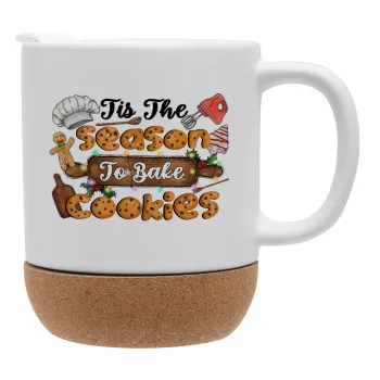 Tis The Season To Bake Cookies, Ceramic coffee mug Cork (MAT), 330ml