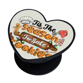 Tis The Season To Bake Cookies, Phone Holders Stand  καρδιά Μαύρο Βάση Στήριξης Κινητού στο Χέρι