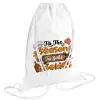 Backpack pouch GYMBAG white (28x40cm)