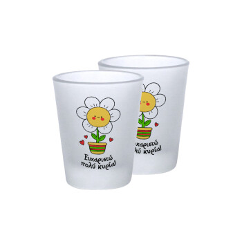 Ευχαριστώ πολύ κυρία!!!, Σφηνοπότηρα γυάλινα 45ml του πάγου (2 τεμάχια)