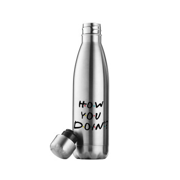 Friends How You Doin'?, Inox (Stainless steel) double-walled metal mug, 500ml