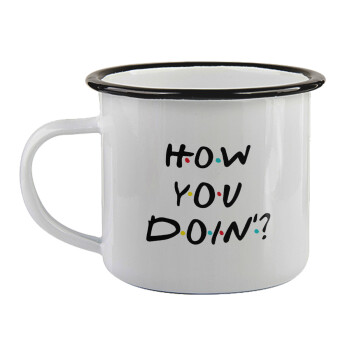 Friends How You Doin'?, Κούπα εμαγιέ με μαύρο χείλος 360ml