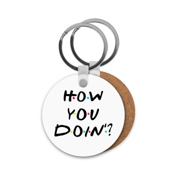 Friends How You Doin'?, Μπρελόκ Ξύλινο στρογγυλό MDF Φ5cm