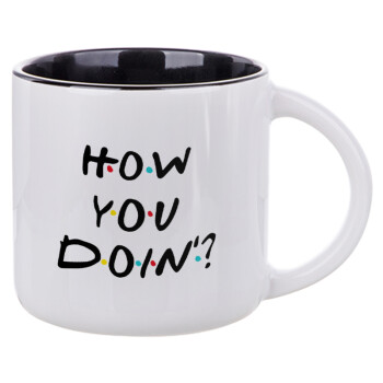 Friends How You Doin'?, Κούπα κεραμική 400ml Λευκή/Μαύρη