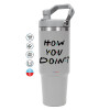 GREY color, 890ml (30oz) stainless Steel Tumbler with Handle