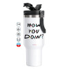 Mega Stainless steel Tumbler with lid, double wall 1,2L