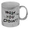 Mug ceramic marble style, 330ml