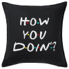 Sofa cushion black 50x50cm includes filling