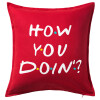 Sofa cushion RED 50x50cm includes filling
