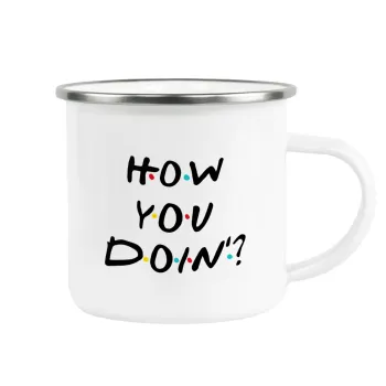 Friends How You Doin'?, Κούπα Μεταλλική εμαγιέ λευκη 360ml