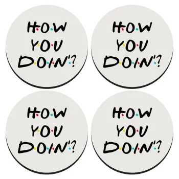 Friends How You Doin'?, ΣΕΤ 4 Σουβέρ ξύλινα στρογγυλά (9cm)