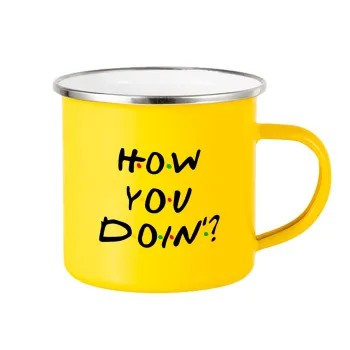 Friends How You Doin'?, Κούπα Μεταλλική εμαγιέ Κίτρινη 360ml