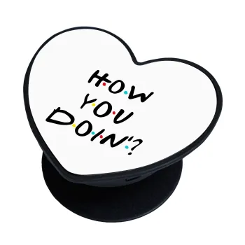 Friends How You Doin'?, Phone Holders Stand  καρδιά Μαύρο Βάση Στήριξης Κινητού στο Χέρι