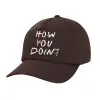 Adult Baseball Cap, 100% Cotton, Chocolate (COTTON, ADULT, UNISEX, ONE SIZE)