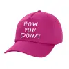 Children's Baseball Cap, 100% Cotton Twill, Fuchsia (COTTON, CHILDREN'S, UNISEX, ONE SIZE)