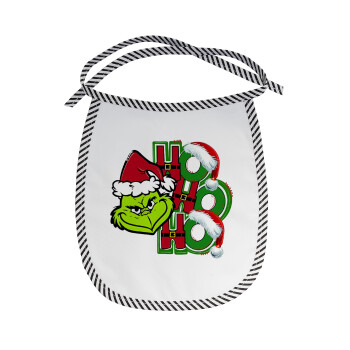 Grinch ho ho ho, Σαλιάρα μωρού αλέκιαστη με κορδόνι Μαύρη
