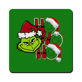 Grinch ho ho ho, Τετράγωνο μαγνητάκι ξύλινο 9x9cm