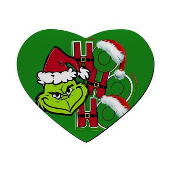 Grinch ho ho ho, Mousepad καρδιά 23x20cm