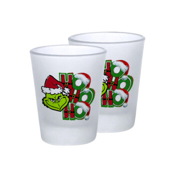 Grinch ho ho ho, Σφηνοπότηρα γυάλινα 45ml του πάγου (2 τεμάχια)