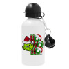 Metal water bottle, White, aluminum 500ml