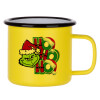 Metallic enamel MATT Yellow cup 360ml