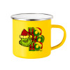 Yellow Enamel Metallic Cup 360ml