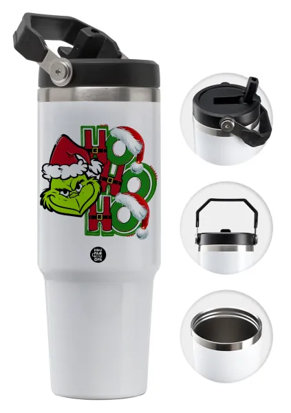 Grinch ho ho ho — Θερμός Ανοξείδωτο 30oz με χερούλι