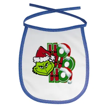 Grinch ho ho ho, Σαλιάρα μωρού αλέκιαστη με κορδόνι Μπλε
