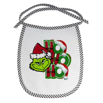 Grinch ho ho ho, Σαλιάρα μωρού αλέκιαστη με κορδόνι Μαύρη