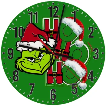 Grinch ho ho ho, Ρολόι τοίχου ξύλινο (30cm)