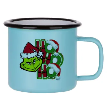 Grinch ho ho ho, Κούπα Μεταλλική εμαγιέ ΜΑΤ σιέλ 360ml