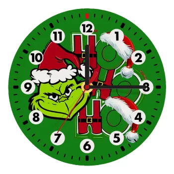 Grinch ho ho ho, Ρολόι τοίχου ξύλινο (20cm)