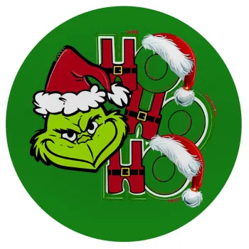Grinch ho ho ho, Mousepad Στρογγυλό 20cm