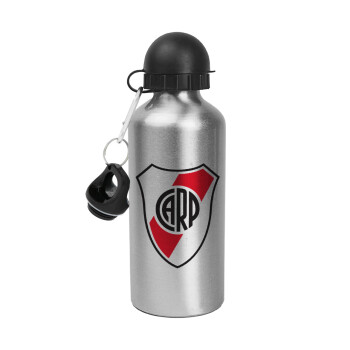 River Plate, Metallic water jug, Silver, aluminum 500ml
